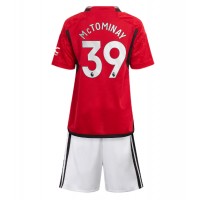 Manchester United Scott McTominay #39 Heimtrikotsatz Kinder 2023-24 Kurzarm (+ Kurze Hosen)